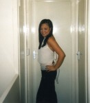 Steph getting ready for nite out! Can't remember wen it was!